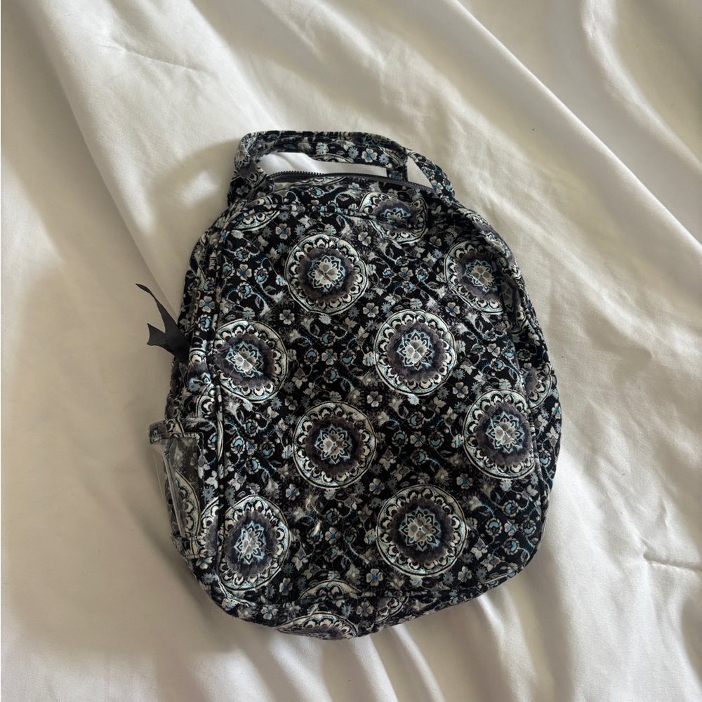 Vera Bradley Black and Gray Patterned lunch box